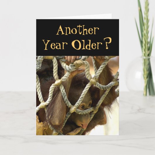 別の年の古い誕生日 カード (正面)