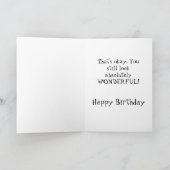 別の年の古い誕生日 カード (内部)