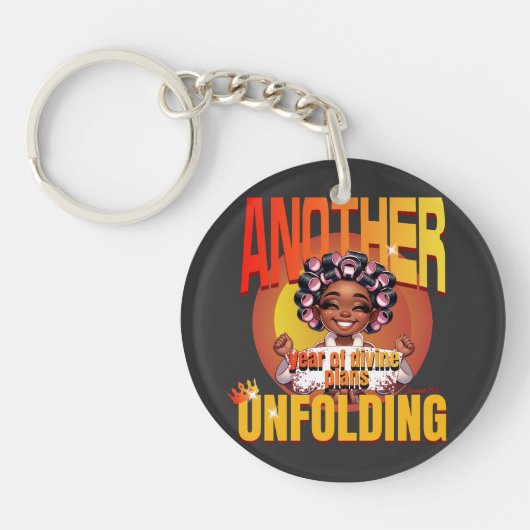 別の年の神の計画が展開 – エレミヤ キーホルダー (正面)