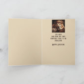 別の年の素晴らしいおもしろい犬のステップマザー カード (内部)