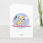 別の年より古いか。 誕生日の青無し カード (裏面)