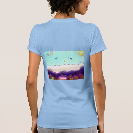 別の惑星での生活 女性用Tシャツ Tシャツ (裏面)