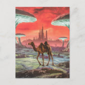 別の惑星はがきにラクダ ポストカード (正面)