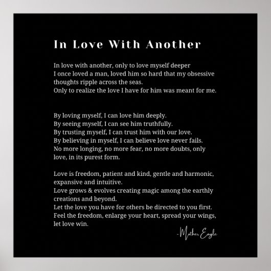 別の愛の詩のポスターのウォールアートと恋に ポスター (正面)