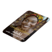 別の教育を受けた黒人女性2022卒業写真 マグネット (左側)