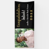 別の教育を受けた黒人女性2022年の卒業写真 横断幕 (縦)