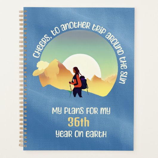 別の旅のまわりに太陽の誕生日プランナー プランナー手帳 (正面)