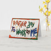 別の日に私のグリーティングカードで仕事をする カード (黄色い花)