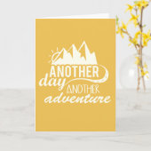 別の日別のものやる気を起こさせるな冒険 カード (黄色い花)