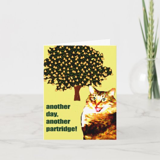 別の日、別のパトリッジのクリスマスカード シーズンカード (正面)