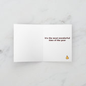 別の日、別のパトリッジのクリスマスカード シーズンカード (内部)