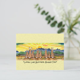 別の晴れたバニーデイラビットウォーターカラーアートポスト ポストカード