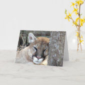 別の月曜日のクーガー カード (黄色い花)