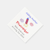 別の爆竹の追加 スタンダードカクテルナプキン (角)