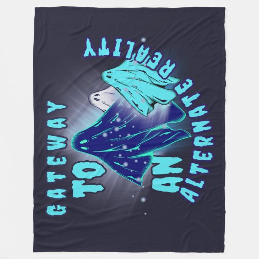 別の現実 フリースブランケット (正面)