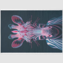 別の白熱［赤熱］光を放つ世界のデコパージュのピンク・ゼブラ