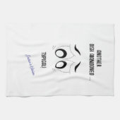 別の皿は捨ておもしろいたパーソナライズされた キッチンタオル (横)