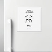 別の皿は捨ておもしろいたパーソナライズされた マグネット