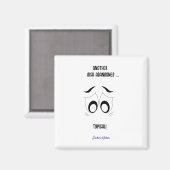 別の皿は捨ておもしろいたパーソナライズされた マグネット (正面/裏面)