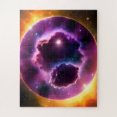 別の紫色の次元への素晴らしい窓 ジグソーパズル (縦)