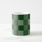 別の織られた日林の緑 コーヒーマグカップ (中央)
