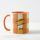 別の織り日オレンジと黄色 マグカップ (左)