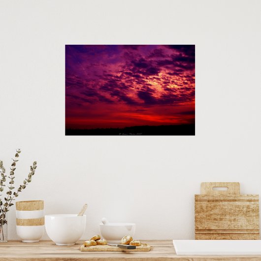 別の美しい夕日 ポスター (キッチン)