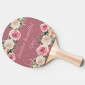 別の美しい日水カラーフローラプリント 卓球ラケット (横)