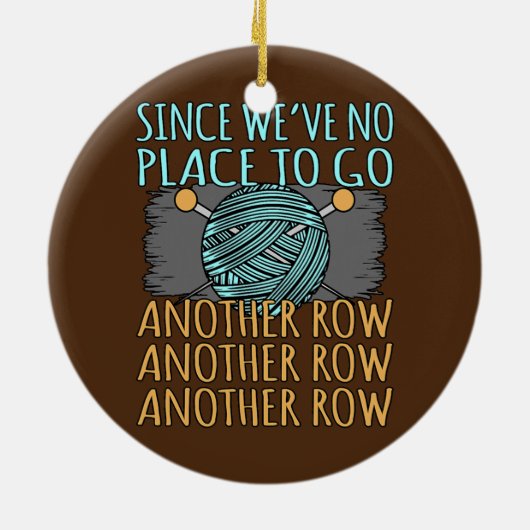 別の行の編み物クロチェータークレフタークロシェ セラミックオーナメント (裏面)