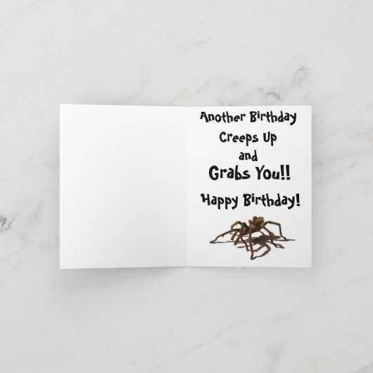 別の誕生日がスパイダーカードを掴む カード (内部)