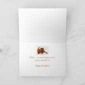 別の誕生日この犬のストップあいさつきを必要とする カード (内部)