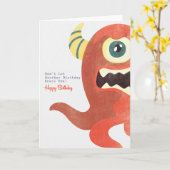 別の誕生日に怖がらせるな カード (黄色い花)