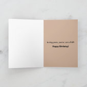 別の誕生日?マルチーズパピーグリーティングカード カード (内部)
