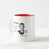 別の酔った愚かな不精について不平を言うこと..... ツートーンマグカップ (正面左)