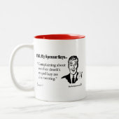 別の酔った愚かな不精について不平を言うこと..... ツートーンマグカップ (左)