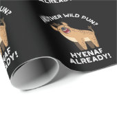 別の野生のプリンHyenaf既に動物のプリン暗いBG ラッピングペーパー (ロールコーナー)