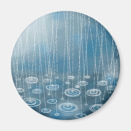 別の雨の日 マグネット (正面)