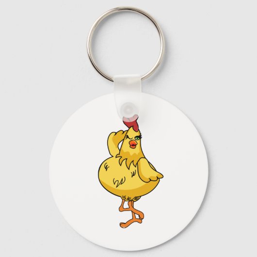 別の非常に間抜け鶏肉 キーホルダー (正面)