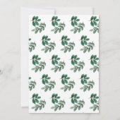 別の |かわいこちゃん |オレンジ色のベビースシャワー 招待状 (裏面)