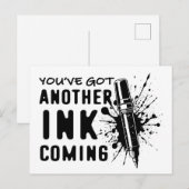 別のINK's 来 - Tattoo Artistのおもしろい引用文 ポストカード (正面/裏面)