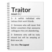 別れおもしろいの同僚の離れ仕事 ノートブック (正面)