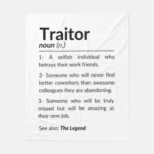 別れおもしろいの同僚の離れ仕事 フリースブランケット