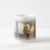 別れた後の孤独な朝のマグカップ コーヒーマグカップ (中央)