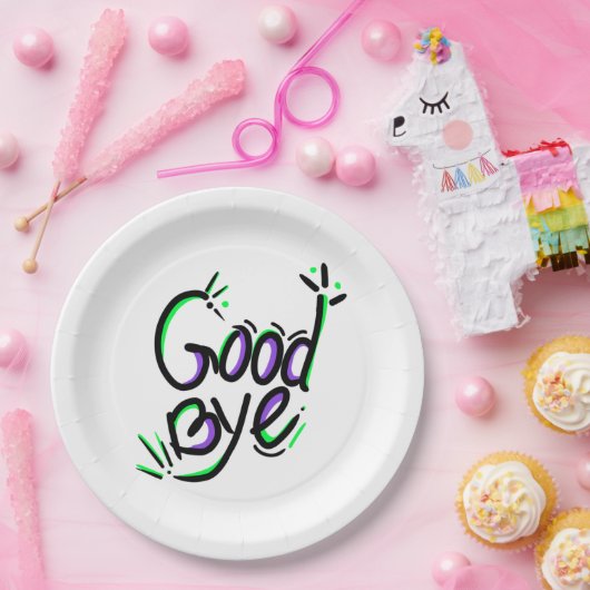 別れのおもしろい引用文 ペーパープレート (パーティー)