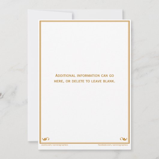 別れのお祝いの行く遠くにに招待状海軍 招待状 (裏面)