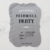 別れのご案内 招待状 (正面/裏面)