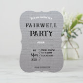 別れのご案内 招待状 (スタンド正面)