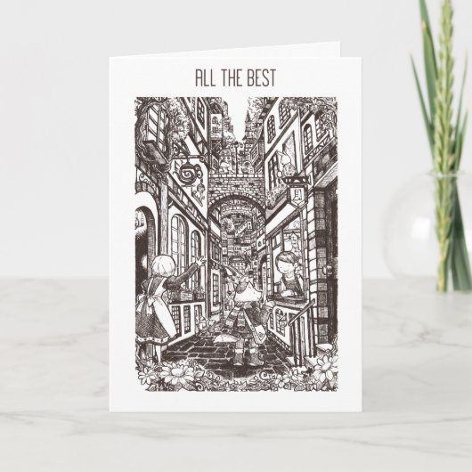 別れのカード-町のモットー シーズンカード (正面)