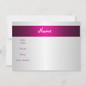 別れのサプライズパーティー ガールズ バイク 荷物 楽しい 招待状 (裏面)