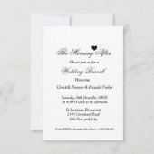 別れのブランチ結婚パーティーの翌朝 招待状 (正面)